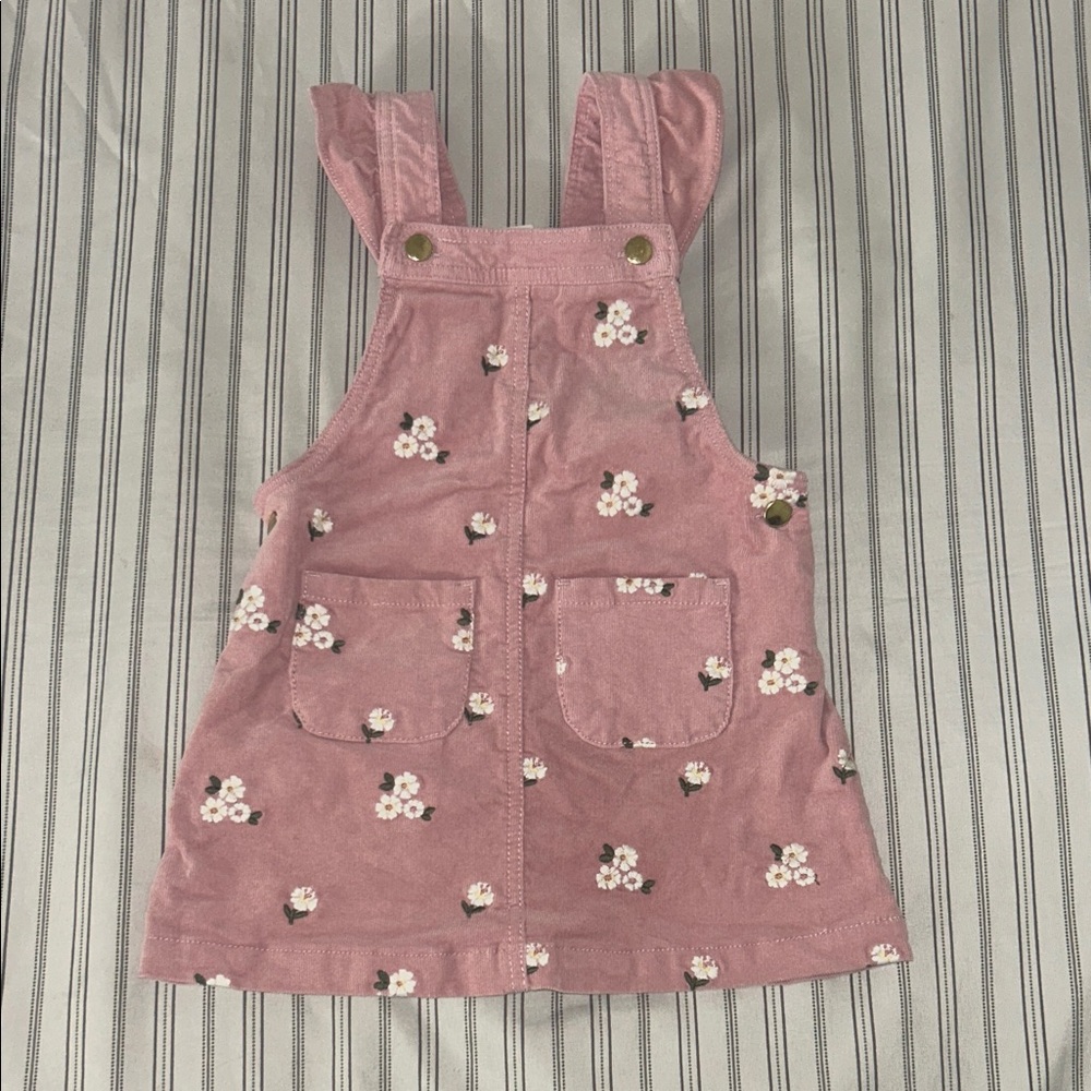 Cupcakes & Cashmere Pink Floral Corduroy Dress